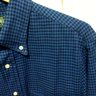 Gitman Vintage Houndstooth Double Face Chambray Shirt in Blue-M/L BNWT