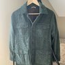 SOLD Refinery Hong Kong Safari Jacket in Emerald Green Wide Corduroy - Size 46 Small