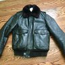 Original Schott NYC IS674MS Leather Flight Jacket, Size 36