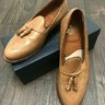 Alden for Brooks Brothers Calfskin Tassel Mocs Sz 11 Natural Made in USA $558