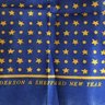 Anderson & Sheppard Indigo Stars Pocket Square, BNWOT