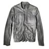 SOLD❗️GIORGIO BRATO Racer Leather Jacket Grey IT48/S-M