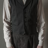 Ann Demeulemeester - men's black waistcoat (L)