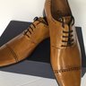SOLD Price Drop: New in box Giotto Firenze Italian Cap Toe Shoes 42.5 IT 9.5 US