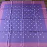 E. MARINELLA polka dots silk square scarf - NWOT (with defects)