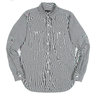 * SOLD * Engineered Garments Indigo Railroad Stripe Work Shirt size Large