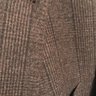 Al Duca D'aosta Brown flannel plaid suit 44 (cantarelli) brand new