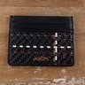 ERMENEGILDO ZEGNA COUTURE XXX Pelletessuta leather card holder -  New in Box