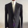 NWT Ralph Lauren Purple Label Suit Gray Check 100% Wool Size 44 US - 54 EU