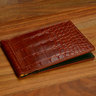 Cognac Alligator Money Clip