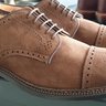 ALDEN New England Made in the USA Brown suede MTO 958047 original in BARRIE LAST SIZE USA 10E