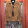 Saint Laurent Paris SS16 western suede leather jacket sz 46