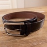 BRUNELLO CUCINELLI burgundy / brown leather belt - Size 90 (best fits 34 inch waist) - NWOT