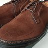 ALDEN 94703 11E (45,5EU-11GUK) BARRIE LAST PLAIN TOE BLUCHER IN REVERSE TOBACCO CHAMOIS