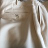 Hertling, cream winter white flannel trousers, slim fit 36/31.5, NWOT, spotless!