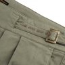 RUBINACCI OLIVE GREEN MANNY PLEATED COTTON TROUSERS 34US/50EU