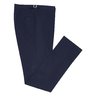 DE PETRILLO BLUE COTTON PLEATED-FRONT TROUSERS handmade Italy 34US/50EU