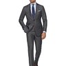 Suitsupply Sienna Grey Plain Suit: 38L: Mint!