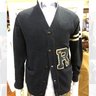 Polo Ralph Lauren Varsity Letterman V-Neck Cardigan Navy Mens L RRP $349