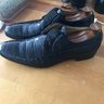 A.Testoni Black Label Alligator Derby Lace ups 10 G (IT)