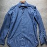 *SOLD* Borrelli Royal Collection Blue Stripe Shirt EU38 15"