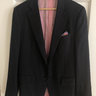 Staple Isaia Navy Hopsack Blazer