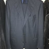 Kiton Solid Blue, Navy Suit Size 38 / 48