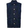 SOLD❗️VIVIENNE WESTWOOD Striped Indigo Cotton Gilet Vest Waistcoat IT48/M-L