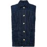 SOLD❗️VIVIENNE WESTWOOD Striped Indigo Cotton Gilet Vest Waistcoat IT50/L-XL