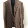 SOLD - FULL CANVAS 38R Spier and Mackay Tobacco Wool/Linen Sportcoat