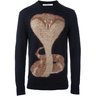 SOLD❗️GIVENCHY Cobra-Intarsia Mohair Wool Sweater Black S-M