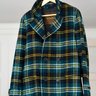 Mackintosh Scotland Cashmere Wool Coat in Green Tartan Plaid