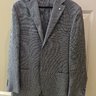 L.B.M. 1911 Wool/Linen Blazer Navy/White - 50R