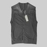 SOLD❗️Nicolas & Mark Leather Cotton Mesh Gilet Vest Black IT48/M