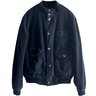 SOLD❗️HEVO Quilted Velvet Bomber Jacket Navy IT48/M