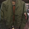 Alpha Industries MA-1 TT Sage Green Bomber Size Medium