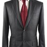 NWT KITON SOLID CHARCOAL DIAMANTE BLU SUPER 150S 2 BUTTON SUIT 38R MSRP $8500