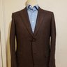 92% Off Retail! Brioni 97% Cashmere Blazer 38S Gray/Burgundy Houndstooth