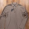 ELEVENTY sand color long sleeve cotton polo shirt - Size XL - NWT