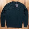 ERMENEGILDO ZEGNA lightweight green wool v-neck sweater - Size XXL / 54 EU - NWT