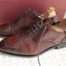 *SOLD* Carmina Cap Toe Oxford Brown Musuem Shoes UK6