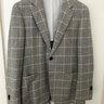 *SOLD* SuitSupply Size 36 Grey Check Camel Jacket