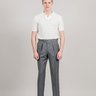 SOLD - Berg & Berg Arnold High Twist Wool Trousers  Mid Grey