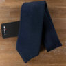 KITON 7-fold solid blue silk tie - NWT