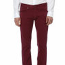 INCOTEX slim-fit purplish red cotton trousers - Size 33 - NWOT