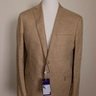 RALPH LAUREN PURPLE LABEL tan color linen silk mix sportcoat - Size 44 US / 54 EU - NWT