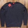 ISAIA lightweight gray wool v-neck sweater - Size XL - NWT