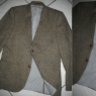 [SOLD] 70s mod inspired men's grey wool slim fit blazer jacket size L