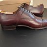 Meermin Linea Maestro (Handwelted) Oxford on 'New Rey' last, Burgundy (UK 8.5D)