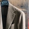 Anglo-Italian Company - Honey Windowpane Wool Cashmere Sport Jacket - Size 48 (altered)